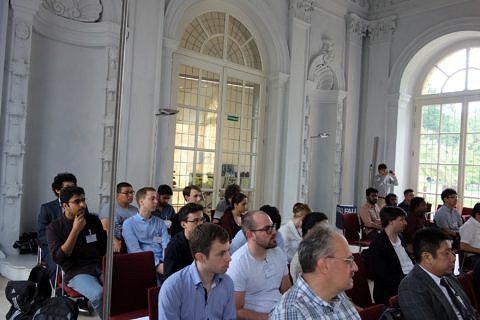 Participants of ISAM4 2019 in the Wassersaal of the Orangerie (Image: GRK 2423 FRASCAL)