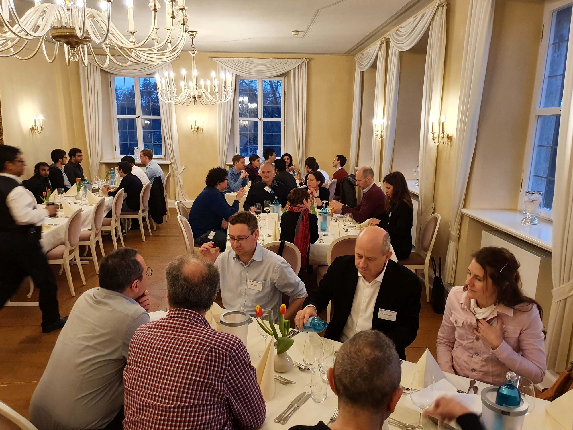 Guests and FRASCAL members at the conference dinner of the 2nd Visitors Workshop of GRK 2423 FRASCAL