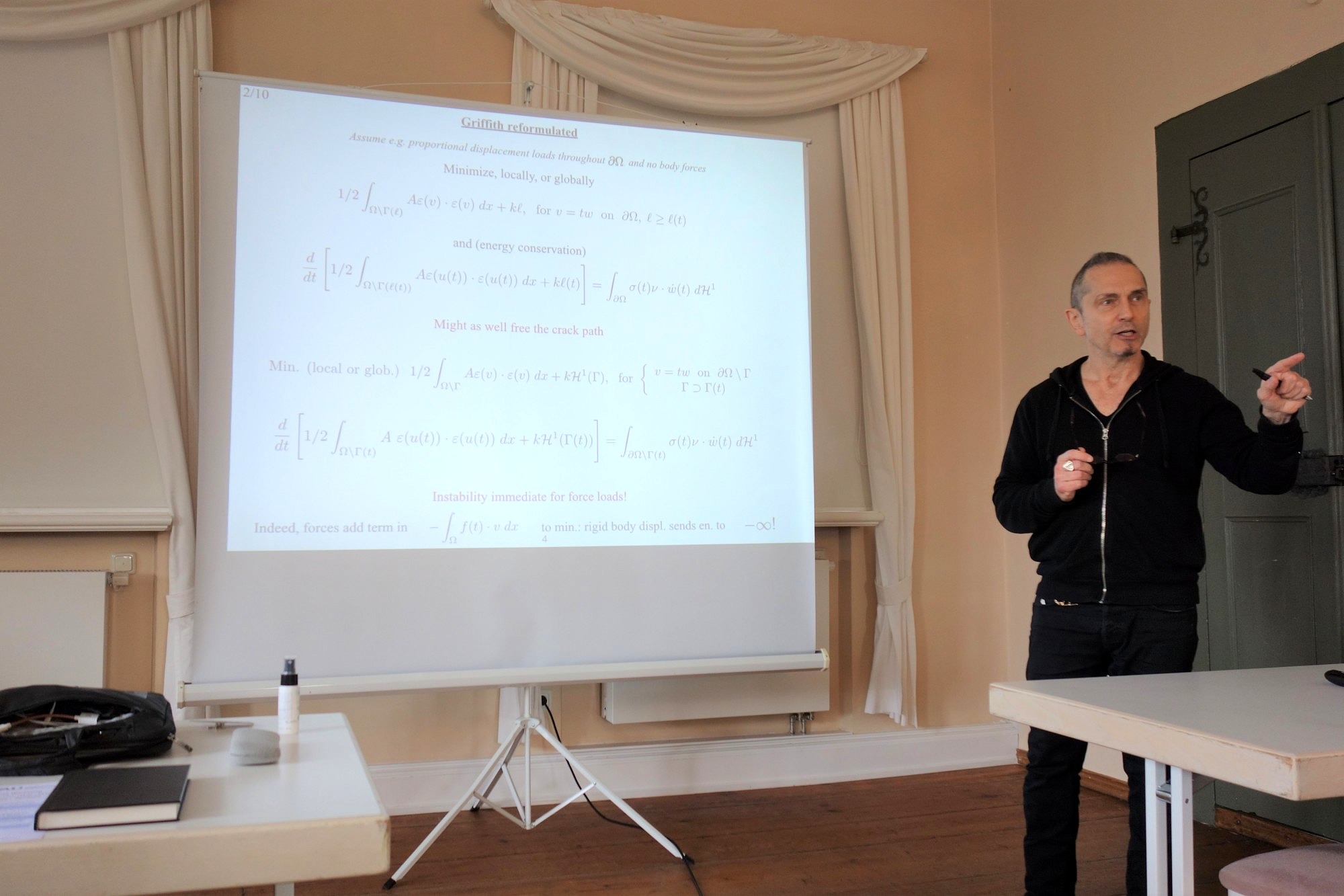 Lecture of Gilles Francfort at the 2nd Visitors Workshop of GRK 2423 FRASCAL