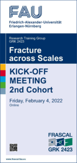 Front of the flyer for the kick-off meeting of the 2nd cohort of the GRK 2423 FRASCAL doctoral researchers.