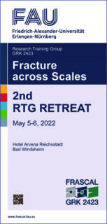Title page of the flyer for the programme of the 2nd RTG retreat of GRK 2423 FRASCAL.