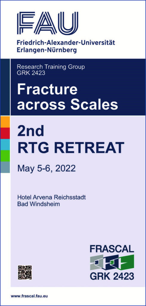 Title page of the flyer for the programme of the 2nd RTG retreat of GRK 2423 FRASCAL.