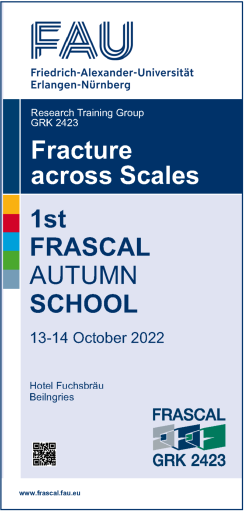 1st page of the Flyer of the 1st FRASCAL Autumn School