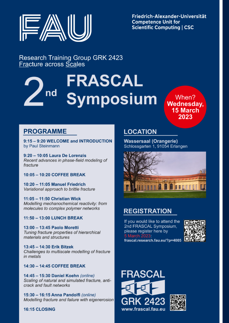 Announcement: 2nd FRASCAL Symposium