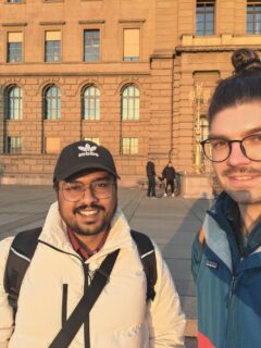 FRASCAL doctoral researchers Deepak Jadhav (left) and Maurice Rohracker (right)